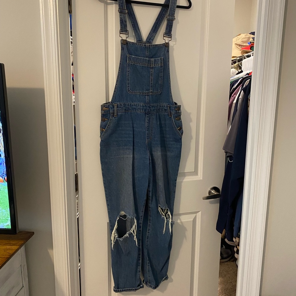 Overalls. Distressed
